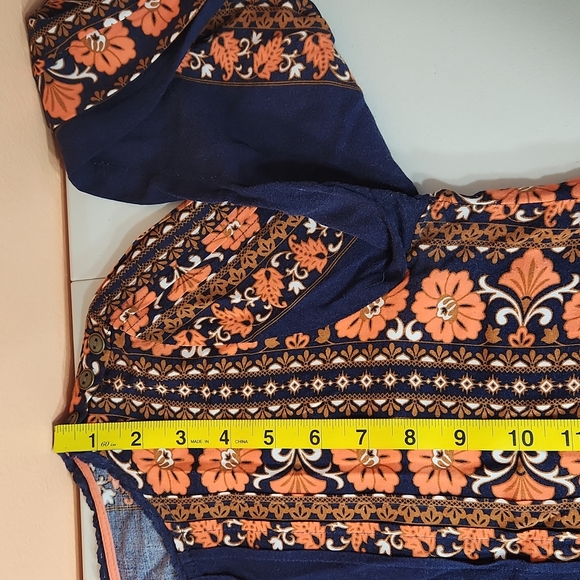 Matilda Jane "Once Upon A Time" Floral Long Sleeve with Center Front Crochet S - Picture 8 of 12